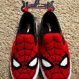 Marvel Spider-Man Red and Black Kids Slip-On Sneakers